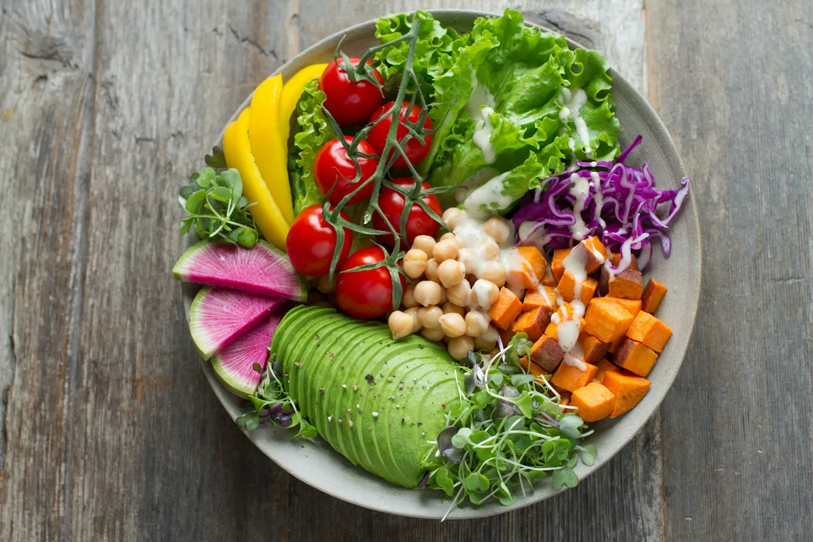 Bol de comida saludable